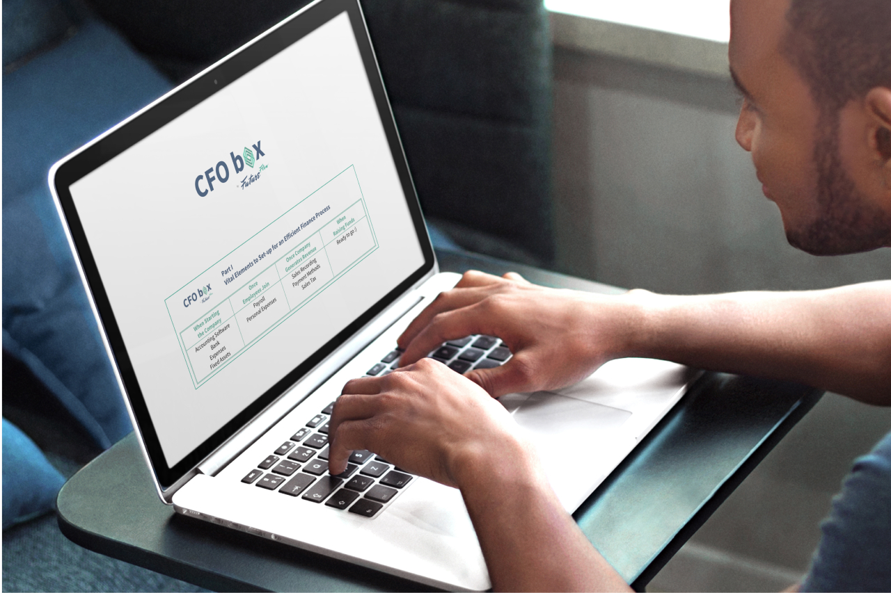 Founder Working with the CFO-Box