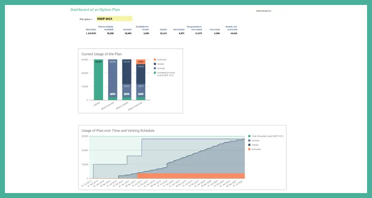 Dashboard for any Option Plan